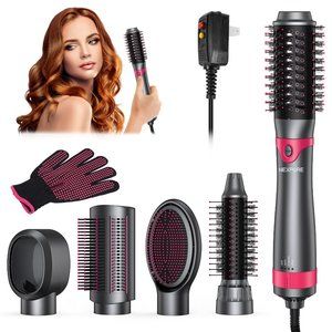 5 in 1 Multifunctional Hair Dryer Styling Tool, Detachable 5-in-1 Multi-Head Hot